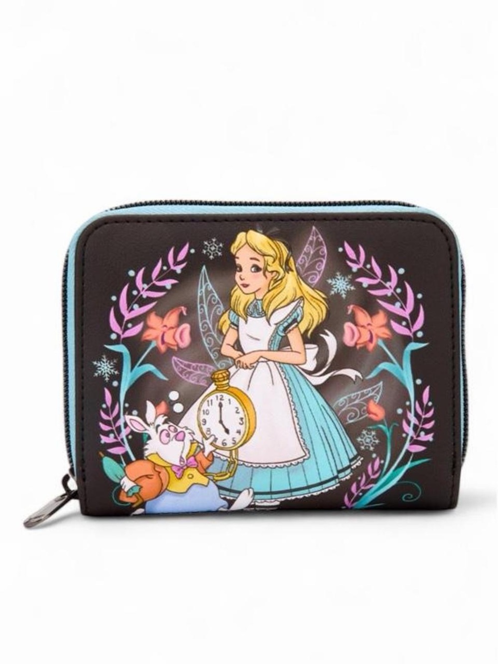 Loungefly Disney Alice In Wonderland Winter Drawing Mini Zipper Wallet